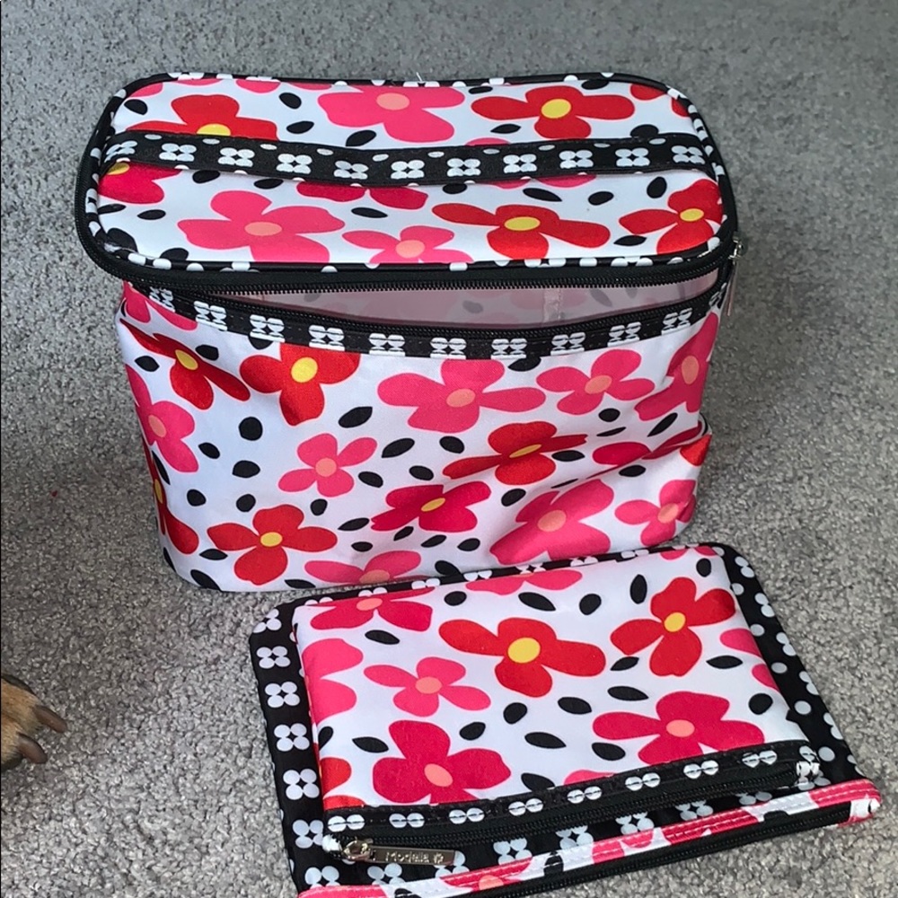 Flower makeup bag set